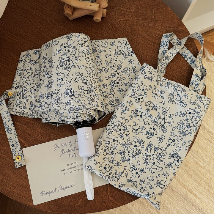 Damen Faltbare Einkaufstasche mit floralem Motiv Karnz