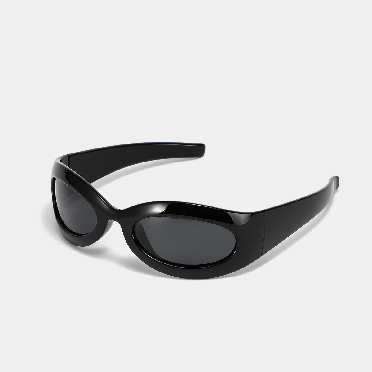 Damen modische retro Sonnenbrille im trendigen ovalen Design Karnz