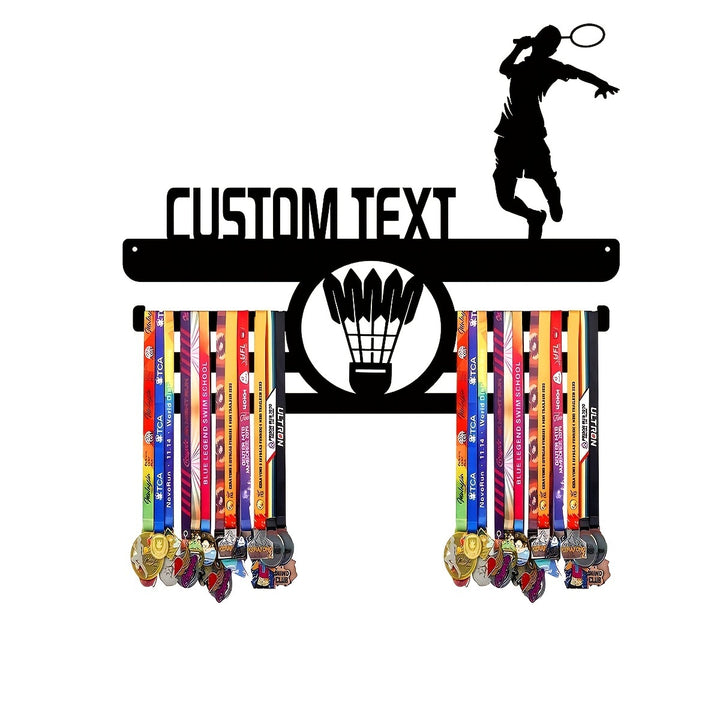 Anpassbare Badminton Wandkunst