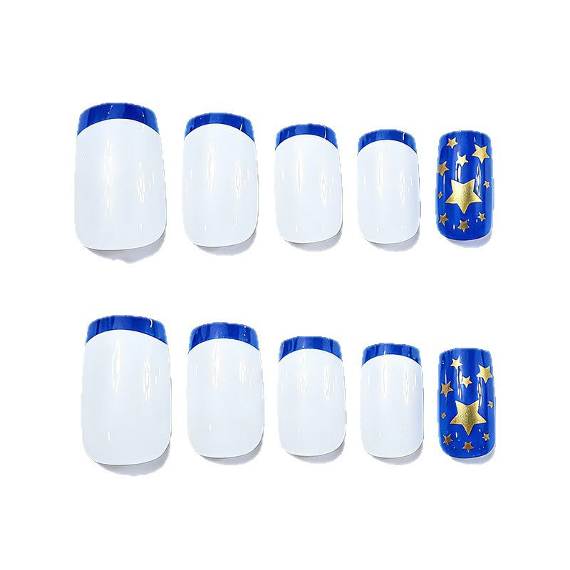 Stern-verzierte Acryl-Nagelerweiterungen Karnz