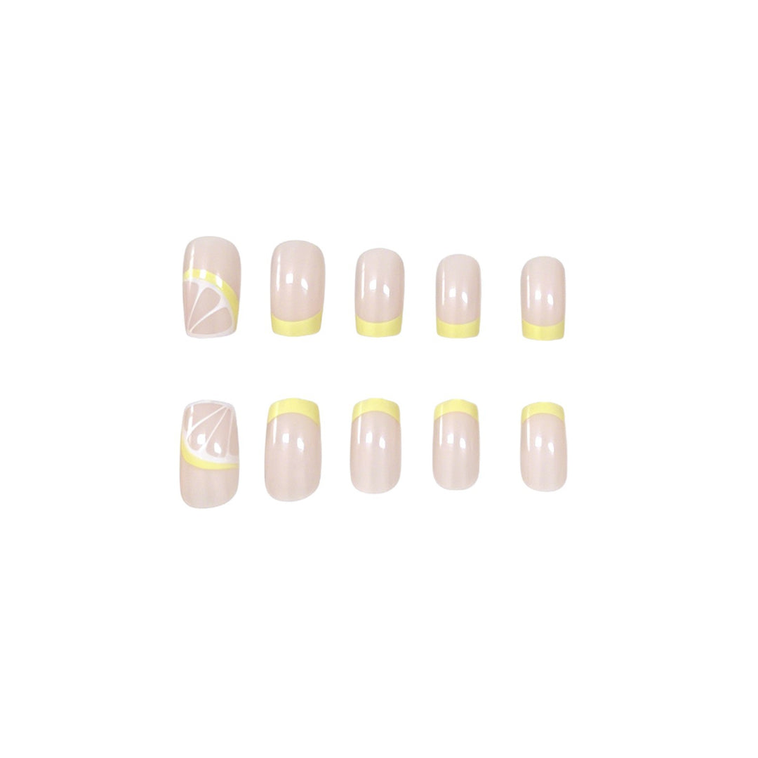 Elegante Zitrone-Themen-Acryl-Nagelkunst-Verstärkungen Karnz