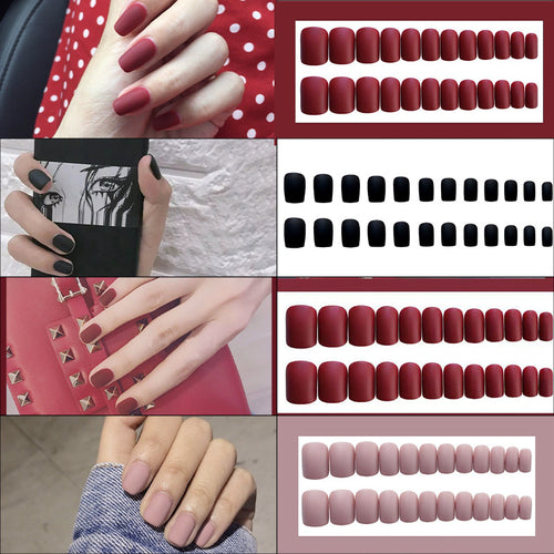 Matte Press-On Nail Set Karnz