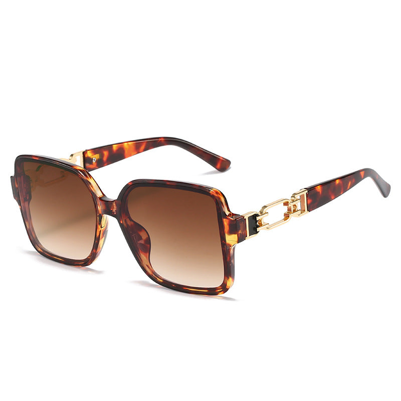 Damen stilvolle quadratische Sonnenbrille mit luxuriösem Schanierdesign Karnz