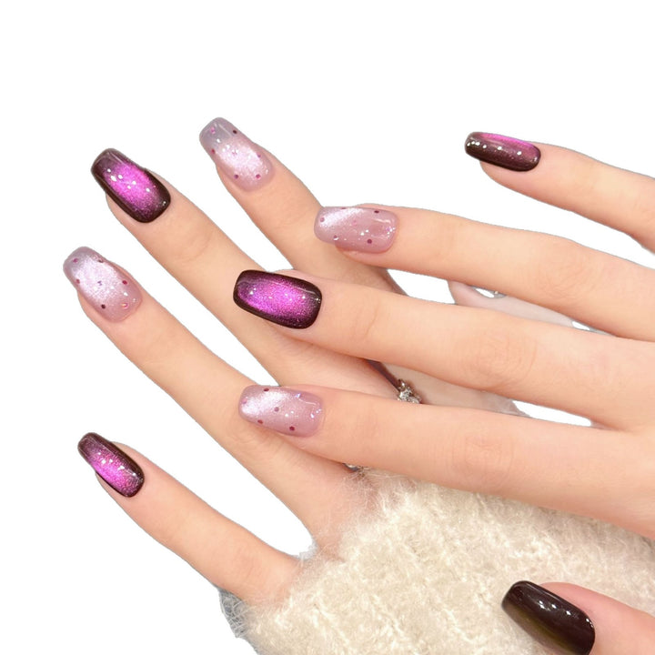 Funkelndes Ombre Press-On Nagel Set