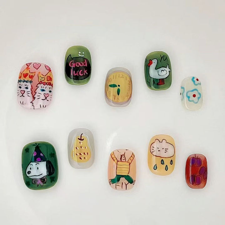 Verspieltes Künstlerisches Nagelkunst Design Set Karnz