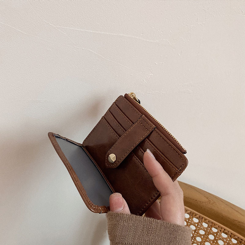 Kompakte RFID-blockierende Geldbörse