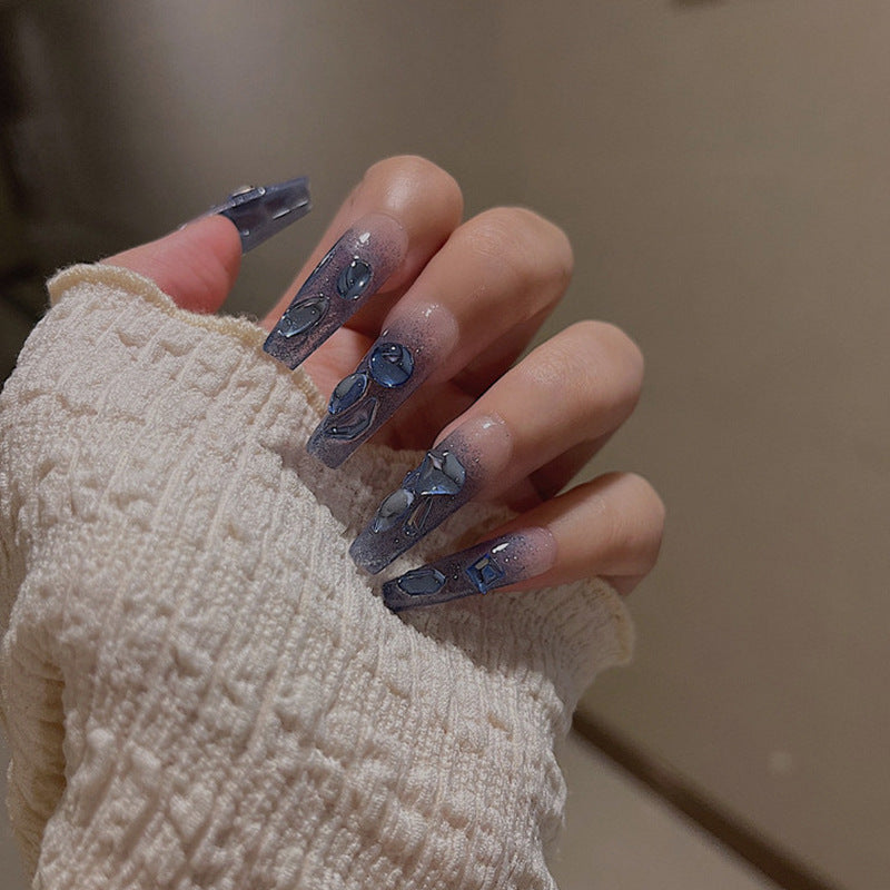 Gel-Effekt Press-On Nägel mit einzigartigem Design