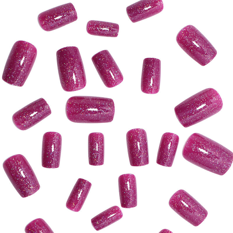 Glamouröse Glitzer Press-On Nagelset Karnz