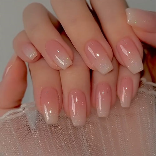 Elegante Ombre Gel Press-On Nägel Karnz