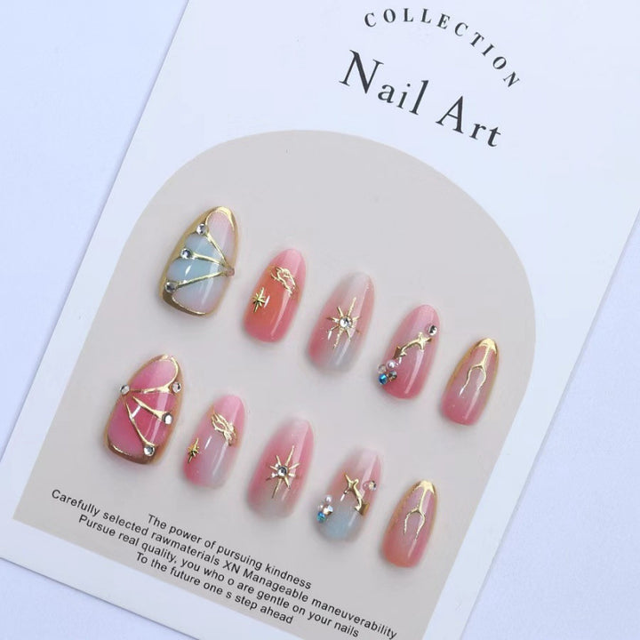 Künstlerische Dekorative Press-On Nagelkollektion