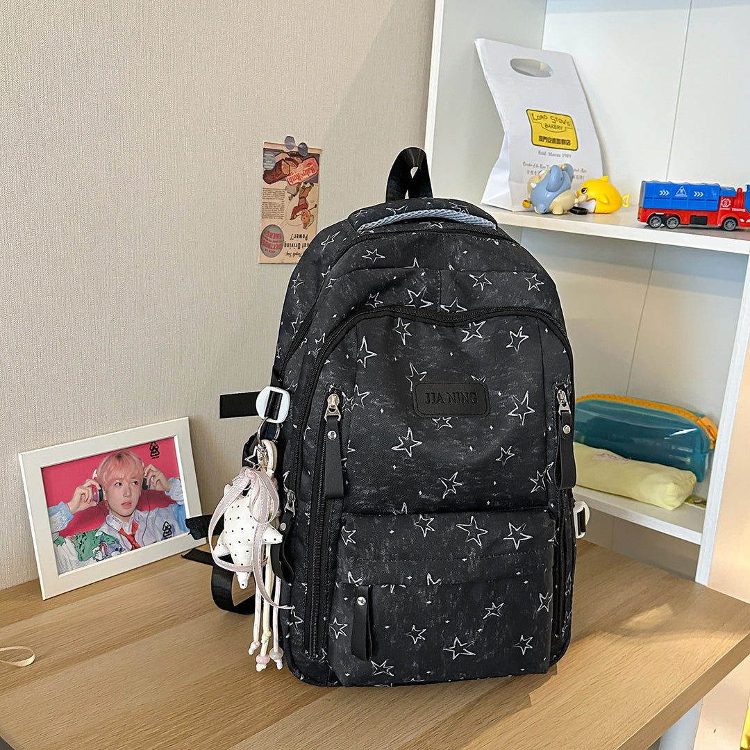 Stylischer Star-Emblazoned Alltagsrucksack Karnz