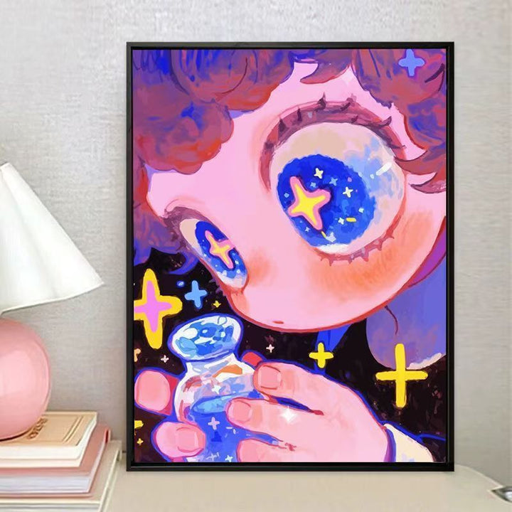 Verspielt Fantasie Charakter Leinwand Kunstdruck Karnz