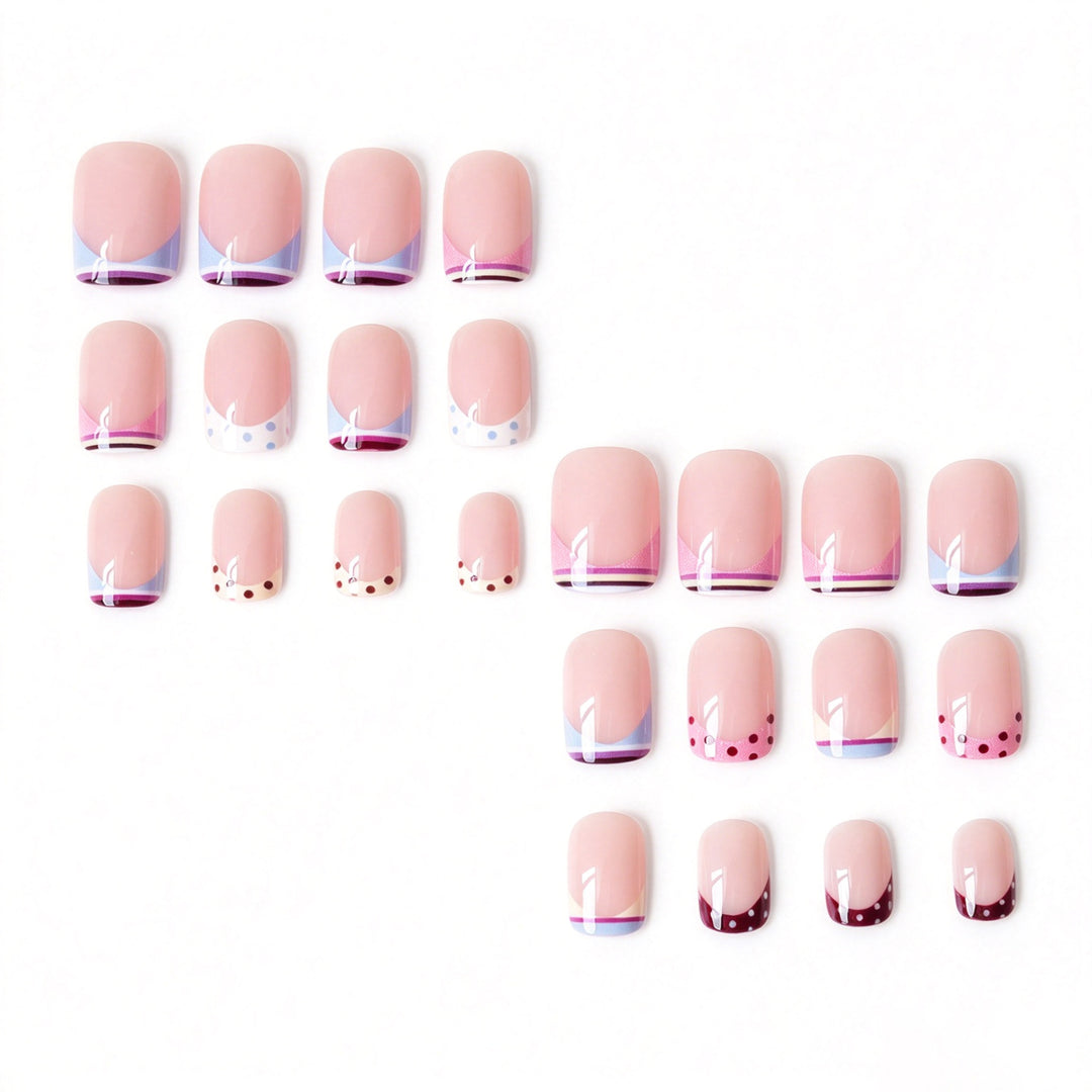 Trendy French Tip Nagelkunstset