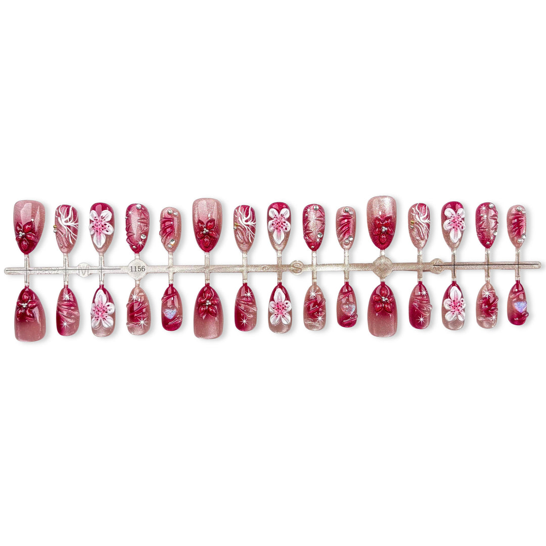 Dekoratives Floral Nail Art Set