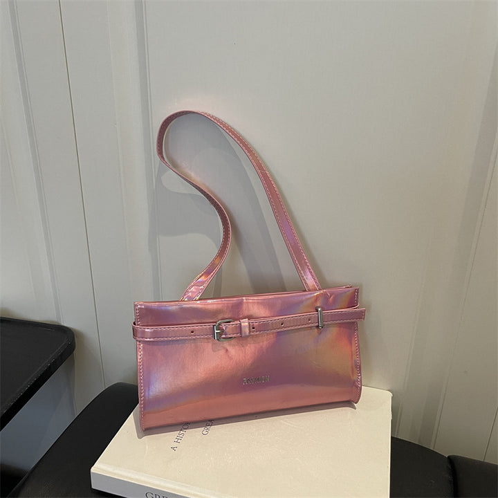 Elegante Patenleder Umhängetasche
