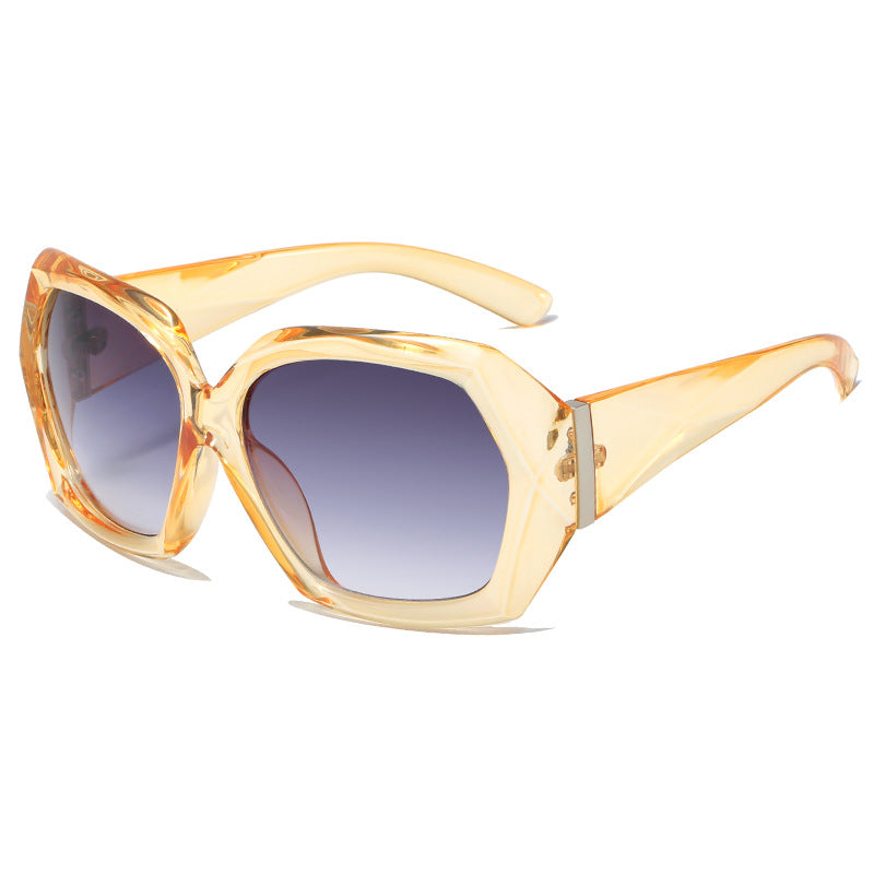Damen Designer-Sonnenbrille im innovativen Polygon-Design Karnz