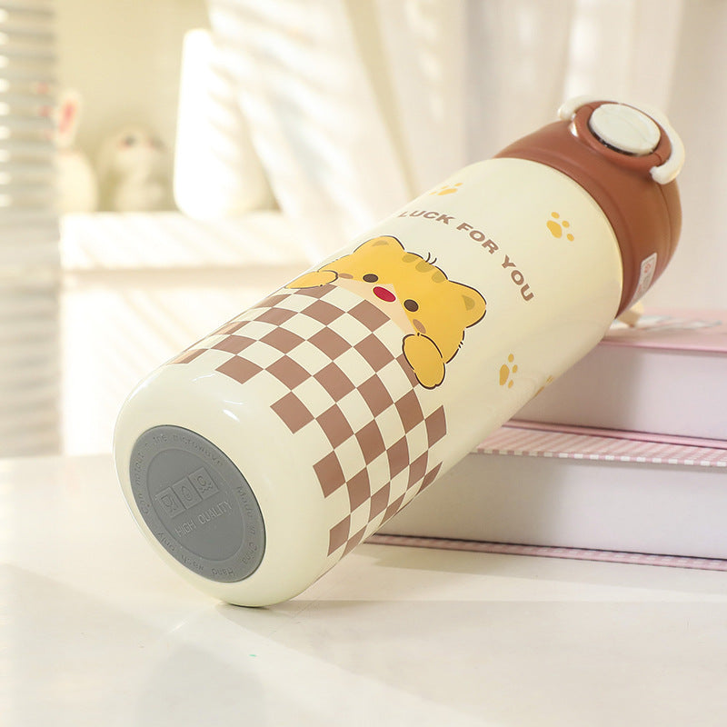 Unisex Isolierte Trinkflasche mit süßem Tierdesign Karnz