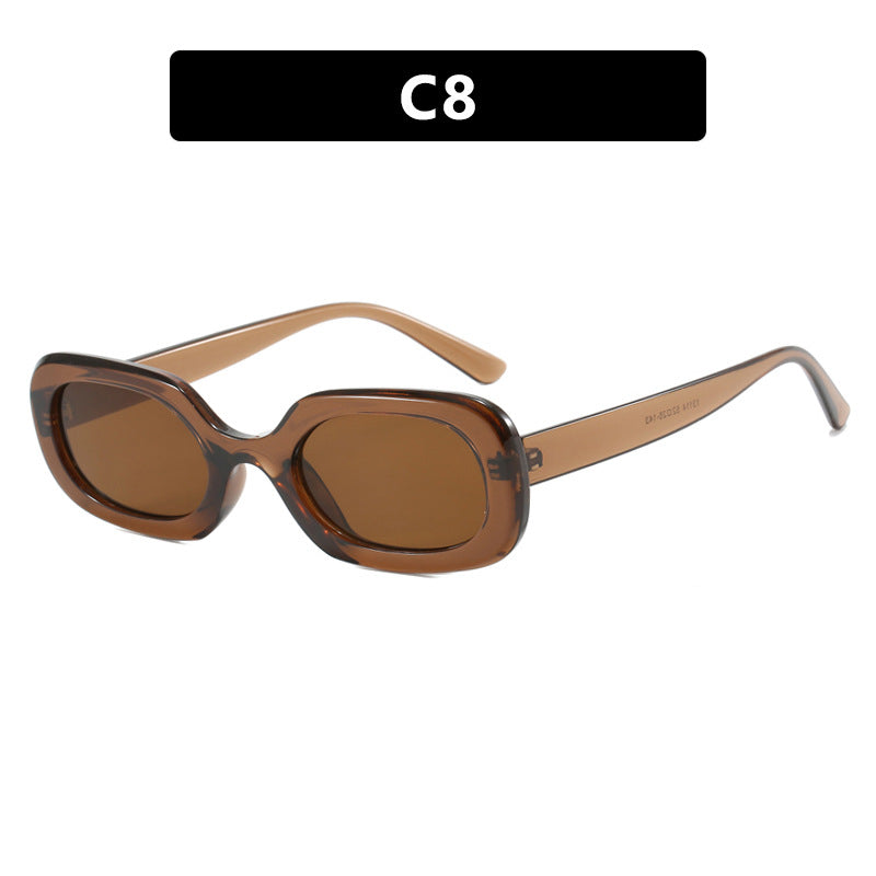 Damen oversized Sonnenbrille mit ausgefallenem Muster Karnz