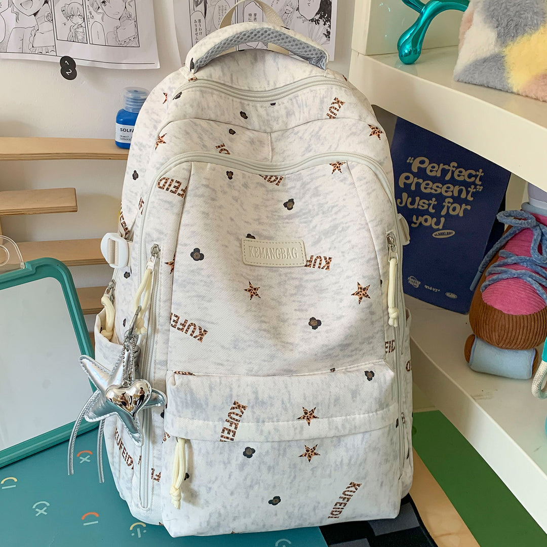 Verspielt Illustrierter Schulrucksack Karnz