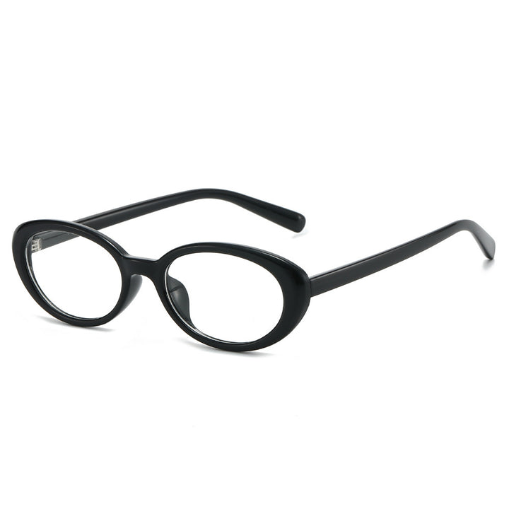 Retro-inspirierte Cat-Eye-Sonnenbrille mit transparenten Fassungen Karnz