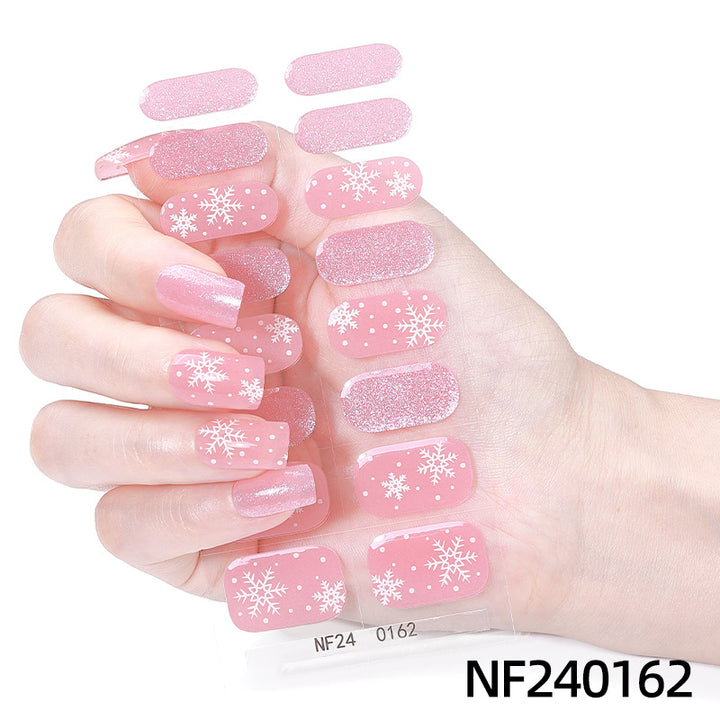 Festliche Nagelkunstaufkleber