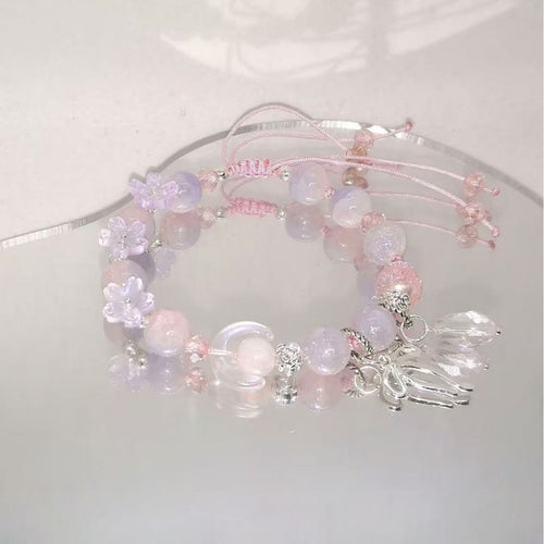 Handgefertigtes florales Perlen charm Armband Karnz