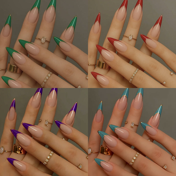 Elegante Stiletto-Nagelerweiterungen Karnz