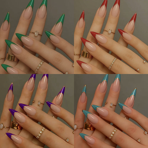 Elegante Stiletto-Nagelerweiterungen Karnz