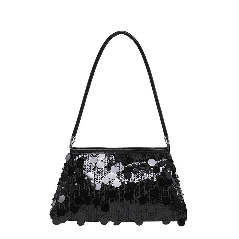 WoGlamorous Pailletten Abend Schultertasche Karnz