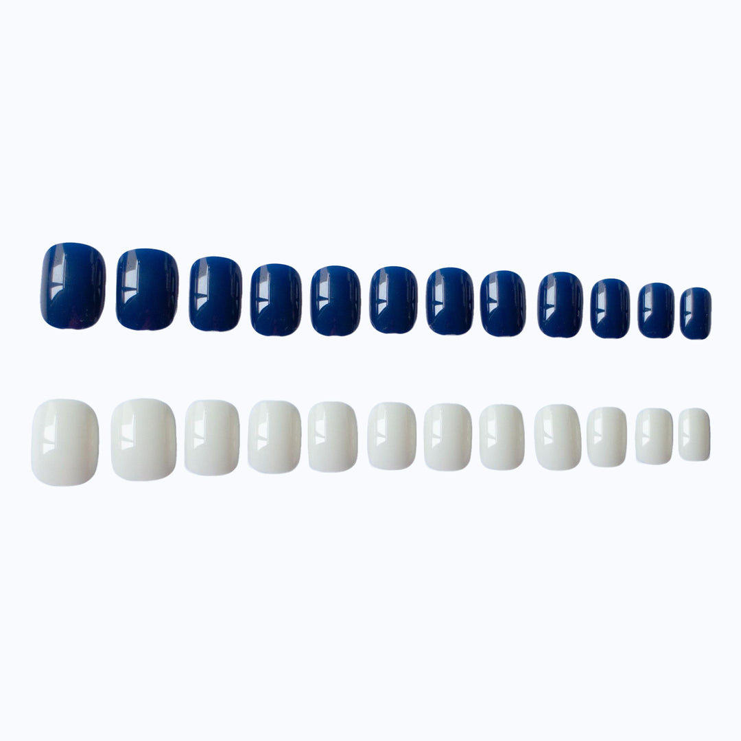 Elegantes Dual-Color-Nageldesign-Set