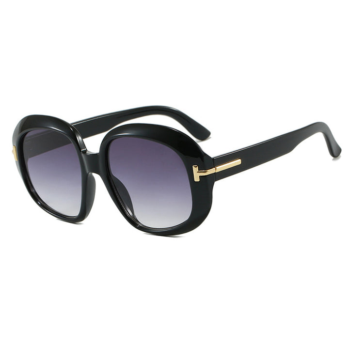 Damen oversized Sonnenbrille mit eleganter Rahmenstruktur und UV-Schutz Karnz