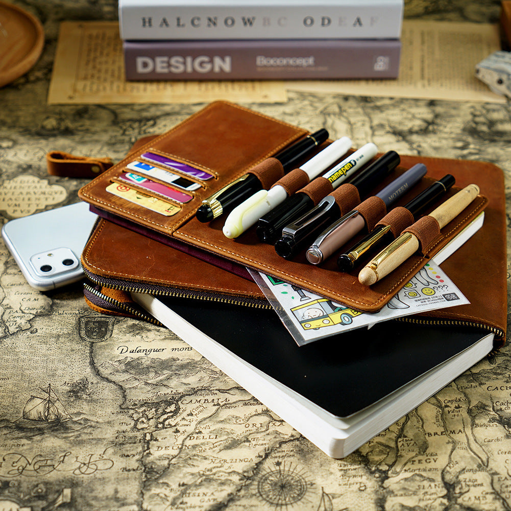 Leder Stifte-Organizer