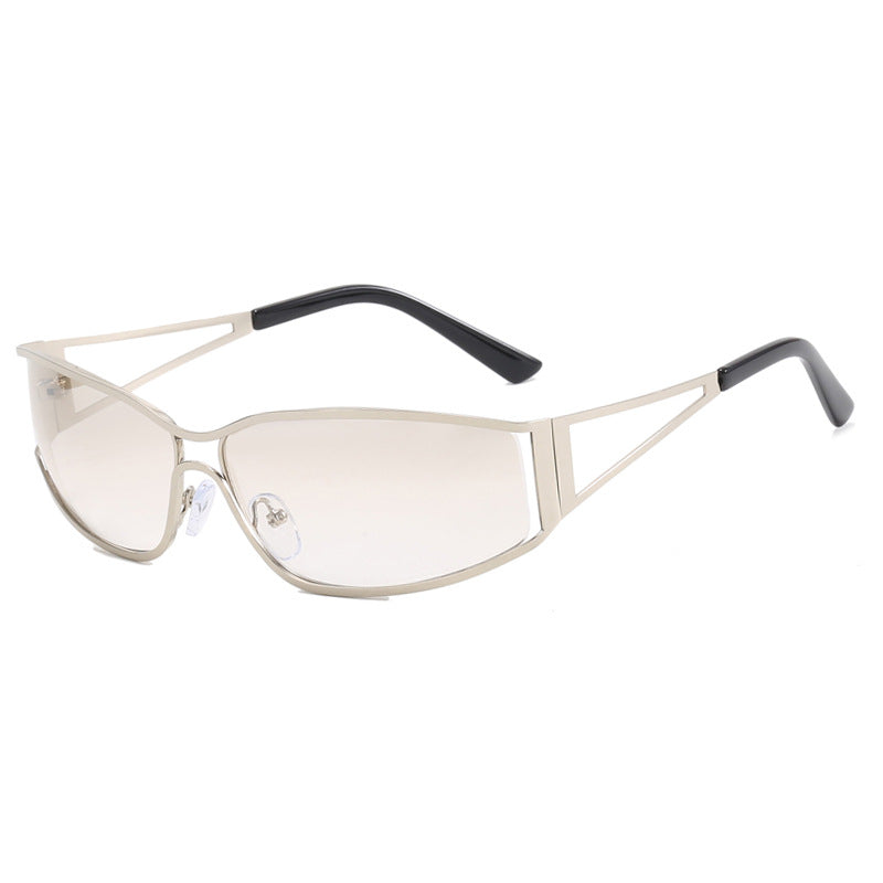 Damen sportliche Sonnenbrille mit modernem Rahmen Karnz