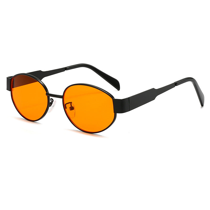 Modische Übergroße Sonnenbrille mit Metallrahmen Karnz
