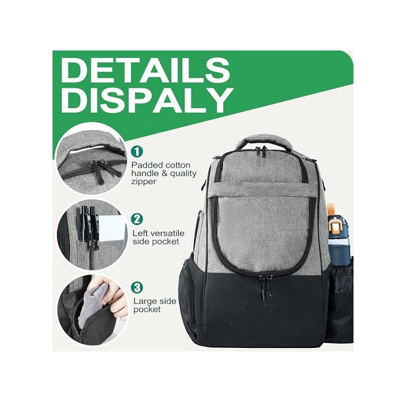Discgolf-Rucksack mit Speziellen Fächern Für Frisbees und Getränke Karnz