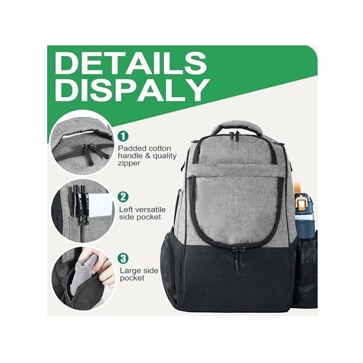 Discgolf-Rucksack mit Speziellen Fächern Für Frisbees und Getränke Karnz