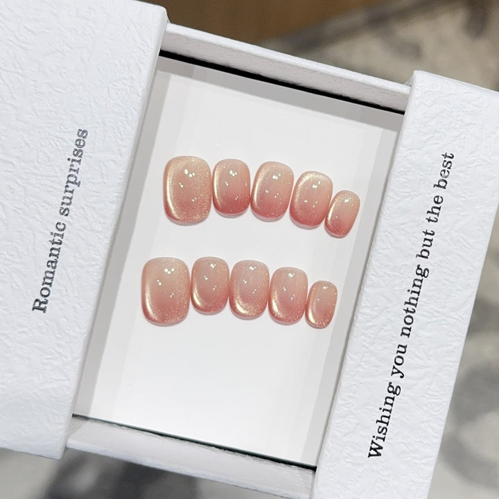 Kunstnagel Set mit Schimmernden Akzenten Karnz