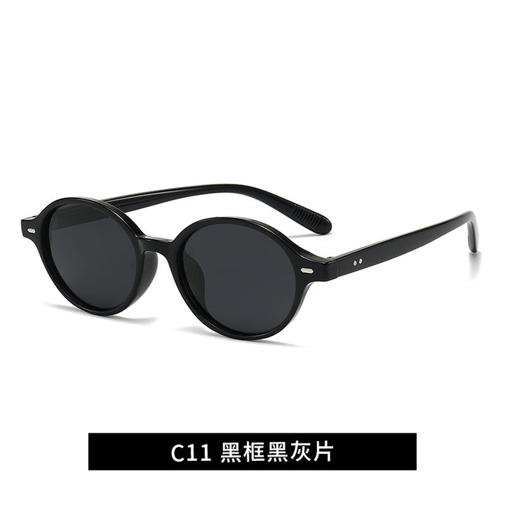 Damen modische Sonnenbrille im klassischen runden Design Karnz