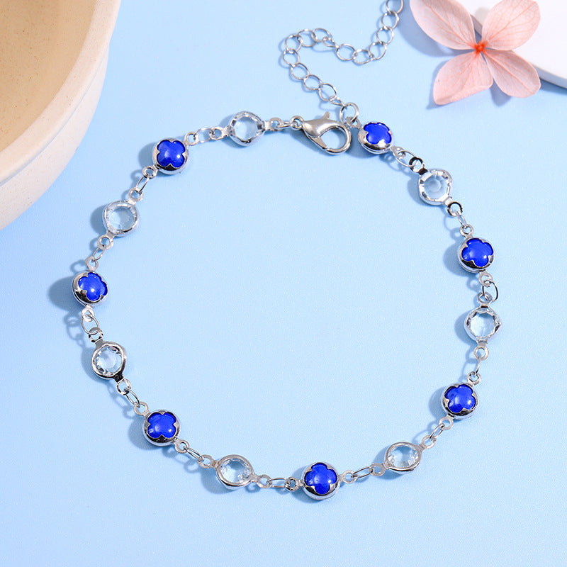 Dekorative Edelstein Fußkette Karnz