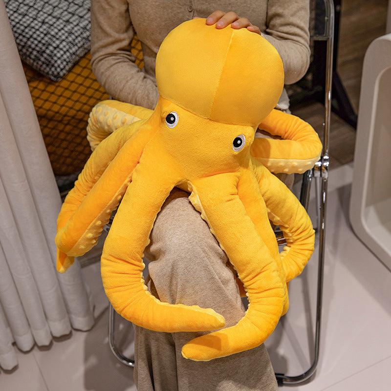 Soft-Octopus Boden Kuschelkissen mit gewellten Tentakeln und schwerem, umarmbarem Kern Karnz