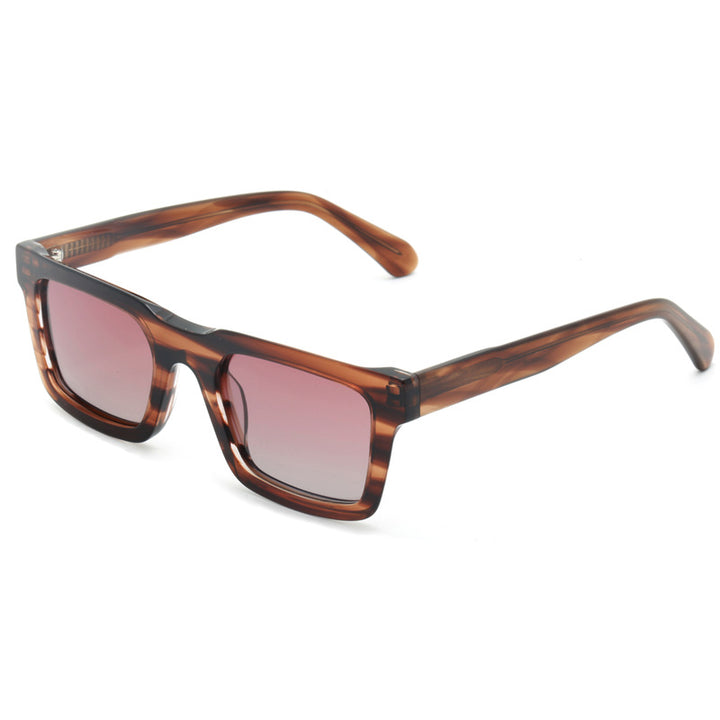 Damen Designer-Sonnenbrille im modernen Rechteck-Format Karnz