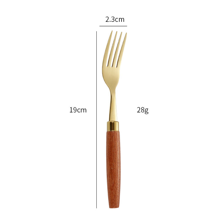 Eleganter Dessertlöffel mit Ergonomischem Holzgriff Karnz