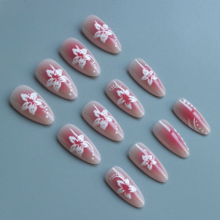 Premium Floral Gel Nagelkunst