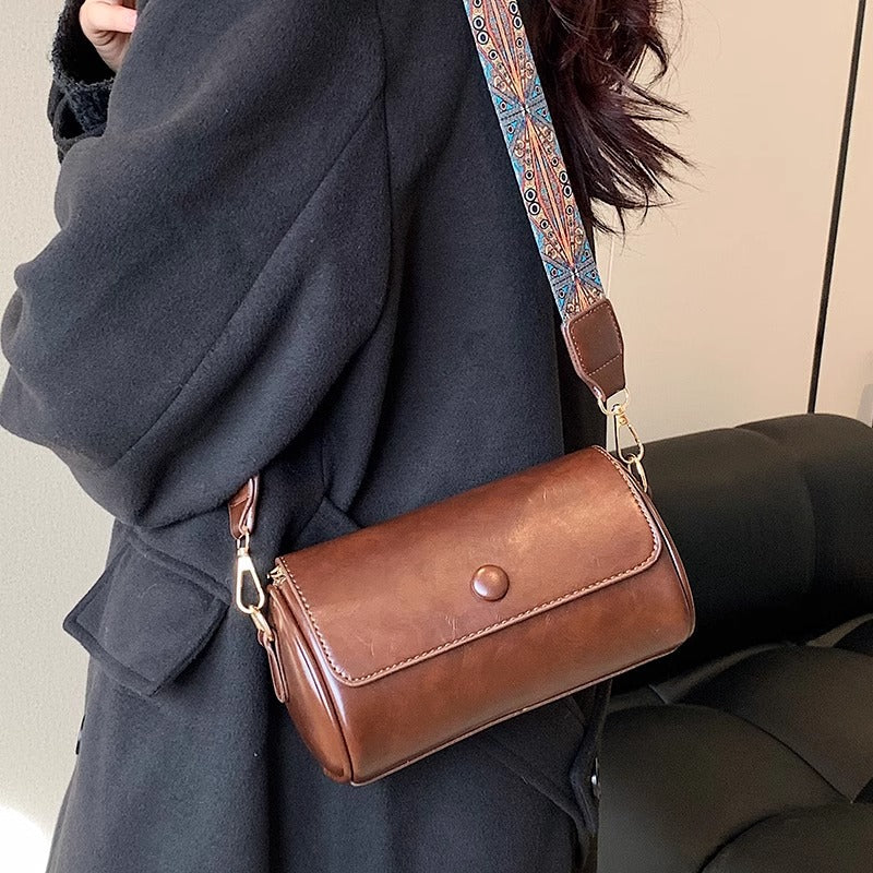 Retro Leder Crossbody Tasche Karnz
