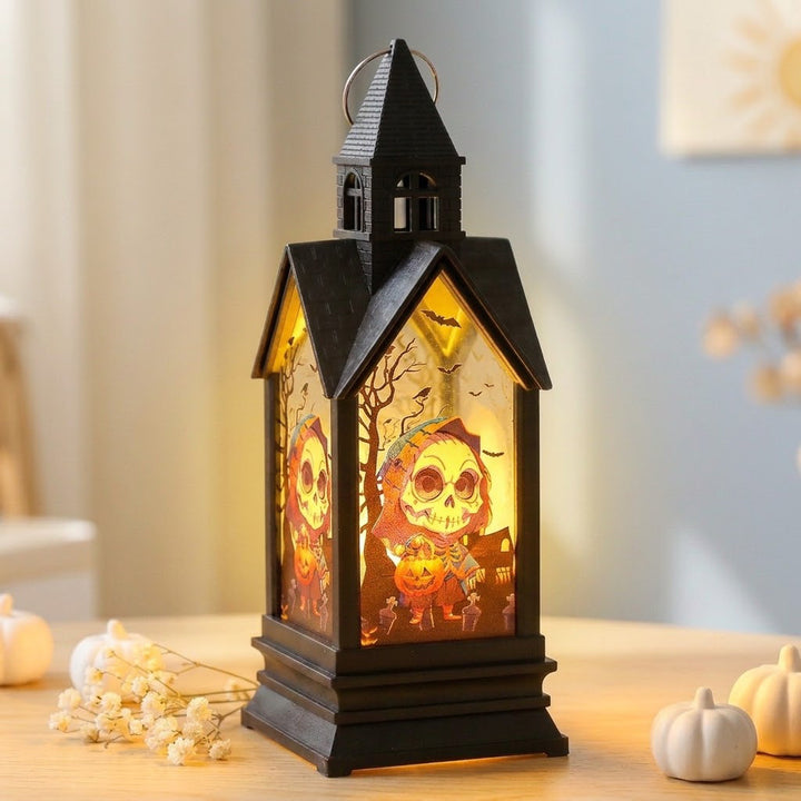 Kürbisförmige Halloween-Laterne