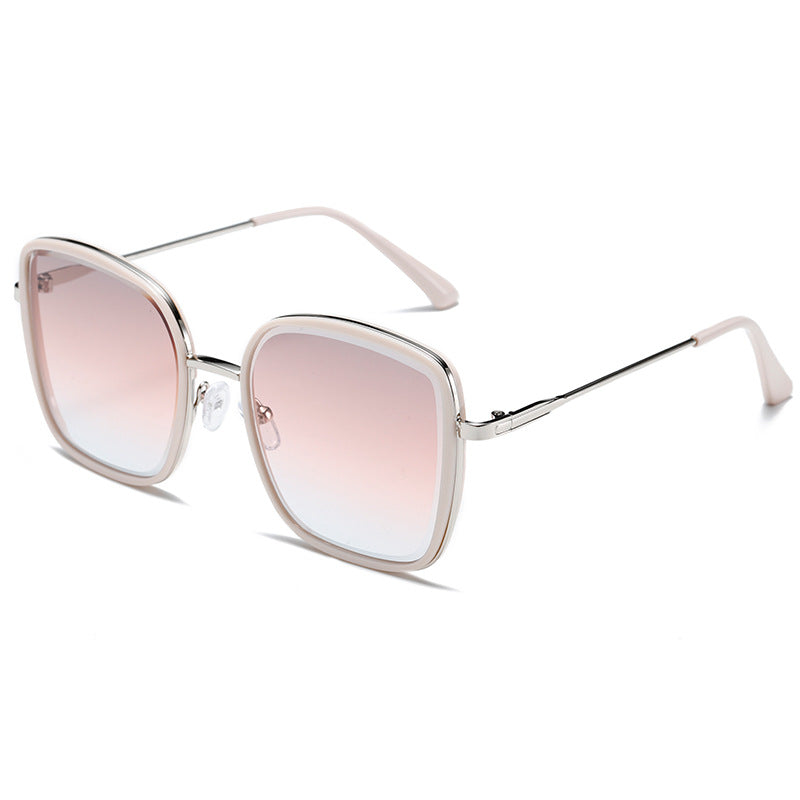Damen Premium Sonnenbrille mit quadratischem Rahmen und verspiegelten Gläsern Karnz