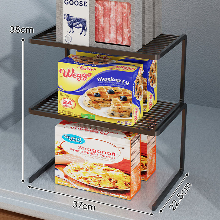 Dreistufiger schlanker eingelassener Arbeitsplatten-Pantry-Regal-Organizer