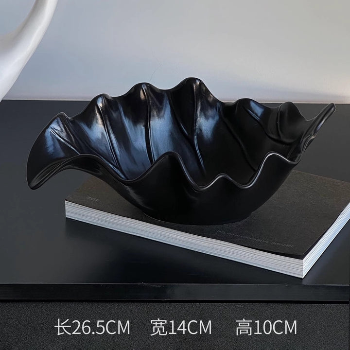 Dekorative muschelförmige Tischmitte