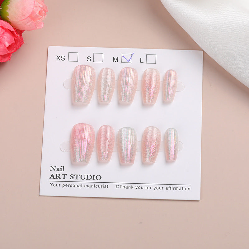 Schimmerndes Glitzer-Presse-Nagelset Karnz