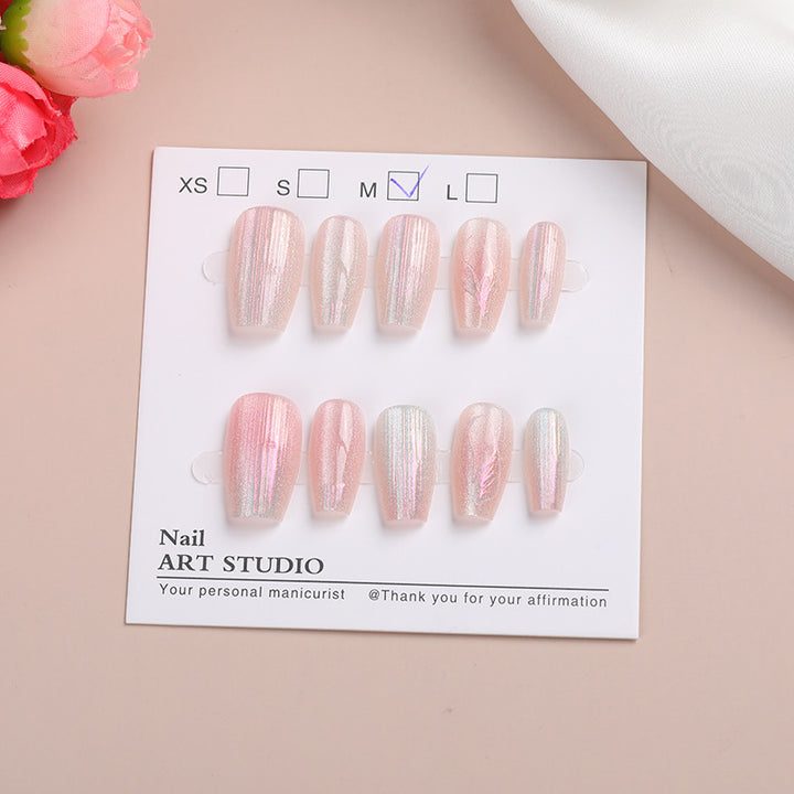 Schimmerndes Glitzer-Presse-Nagelset Karnz